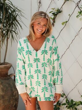 NWOT Show Me Your Mumu Gilligan Sweater in Palm Knit size XS